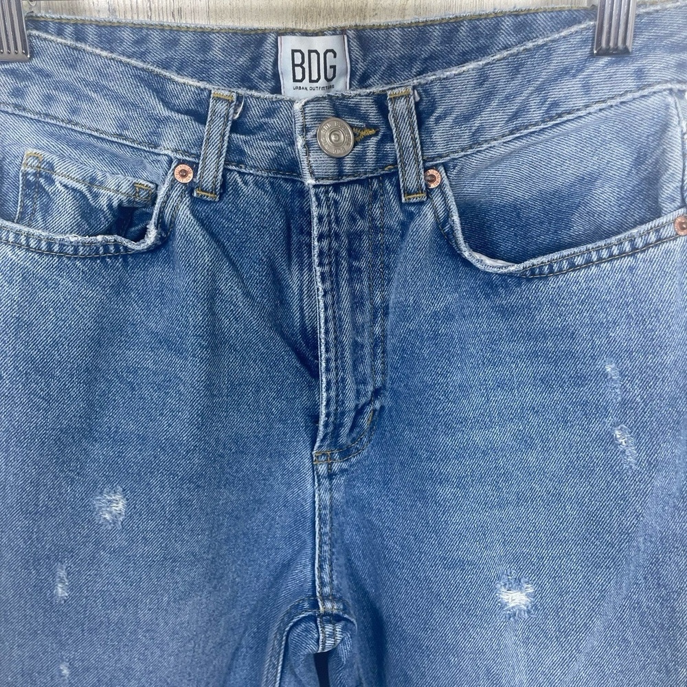 BDG Urban Outfitters Mom Jeans High Rise size 25 Distressed Medium Wash‎ Baggy - Picture 5 of 11